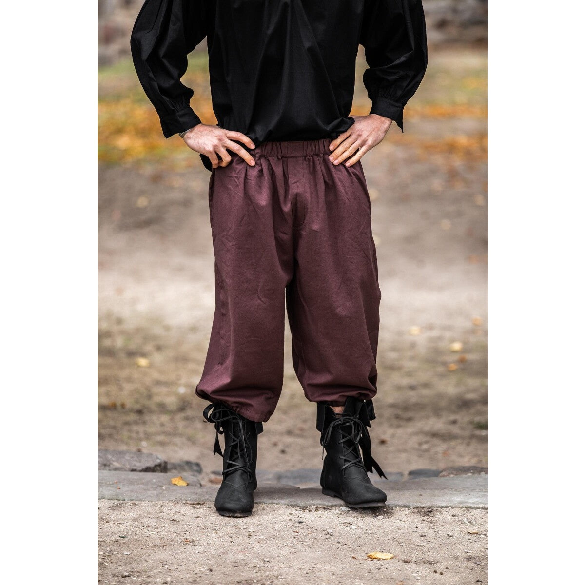 Imagen del producto Pantalón medieval pirata Vincent marrón oscuro