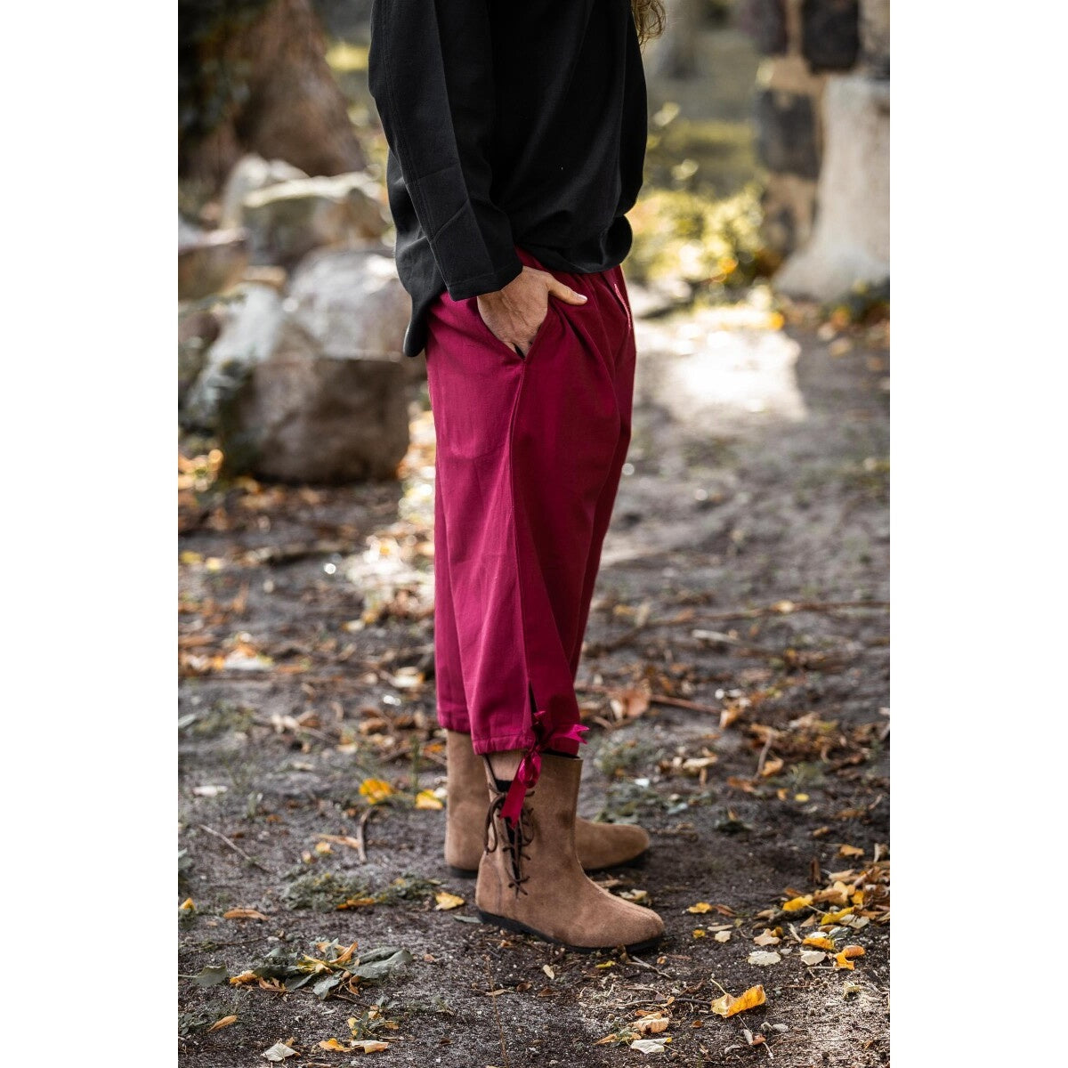 Imagen del producto Pantalón medieval pirata Vincent rojo