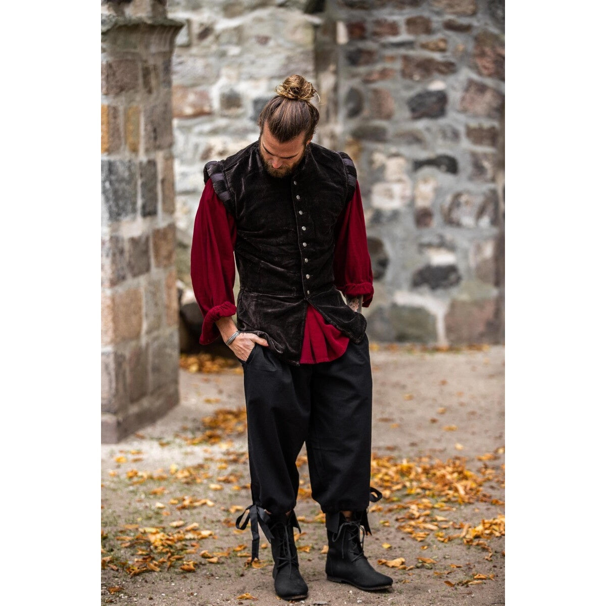 Imagen del producto Pantalón medieval pirata Vincent negro