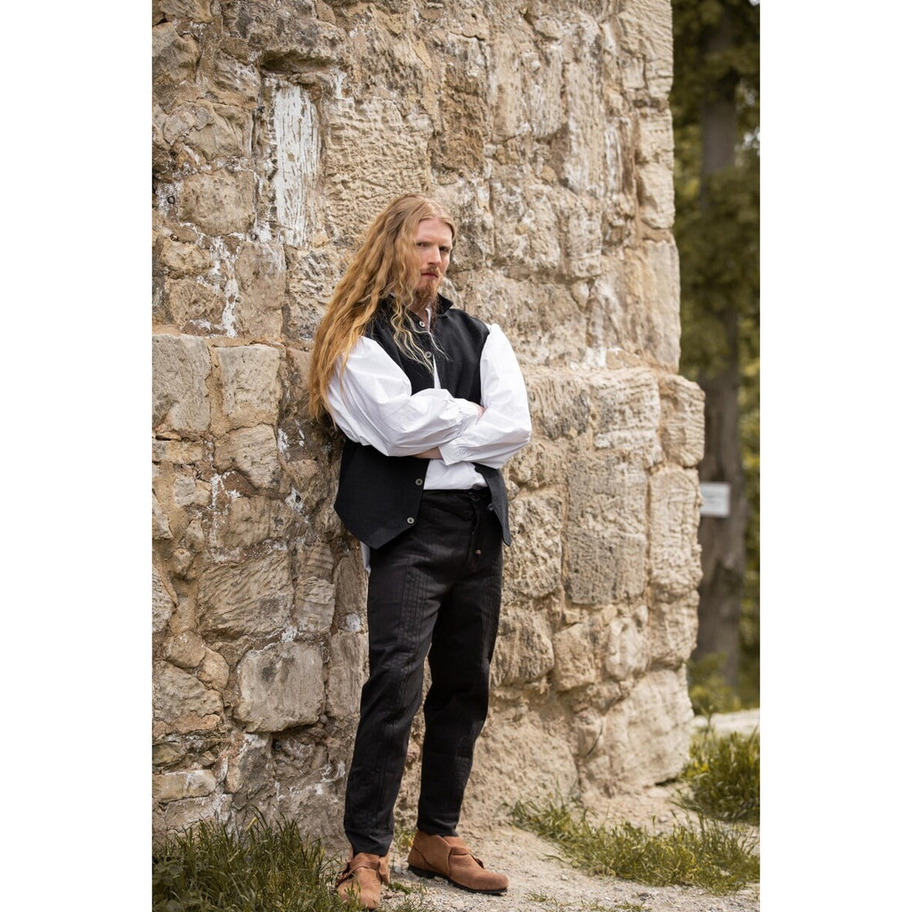 Product image Medieval Trousers Oskar with Decorative Stitching black