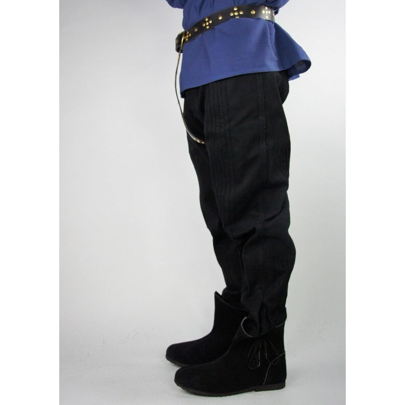 Imagen del producto Pantalón medieval Oskar con costura decorativa negro