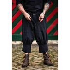 Imagen del producto Pantalón medieval hasta la rodilla Laurence con cordones en la parte baja de la pierna negro