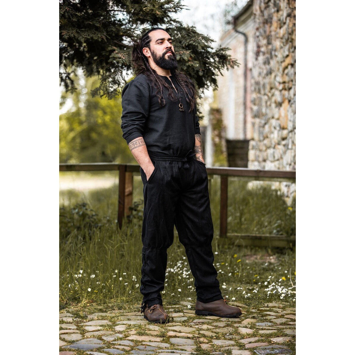 Imagen del producto Pantalón medieval de lana Jorgen negro