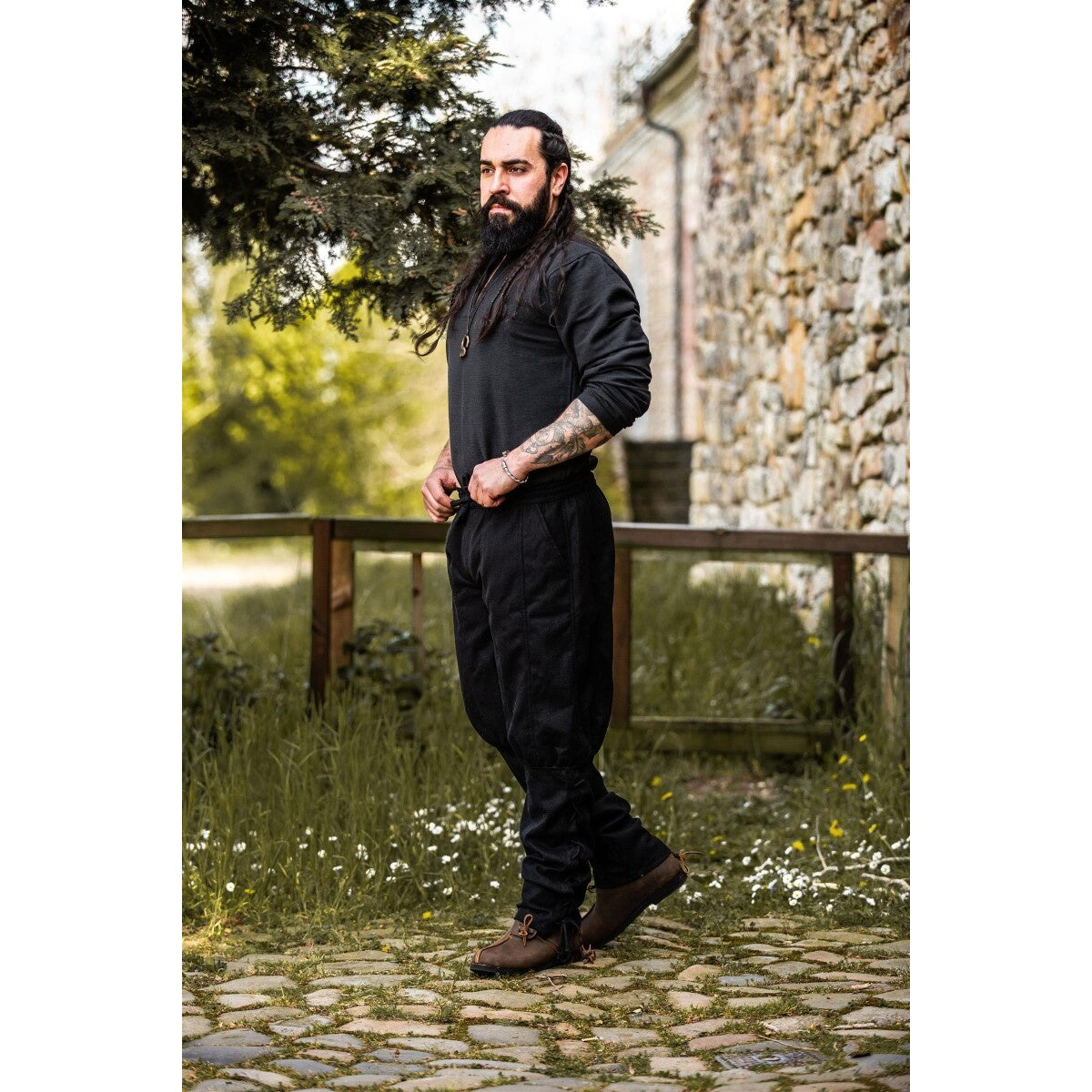 Imagen del producto Pantalón medieval de lana Jorgen negro