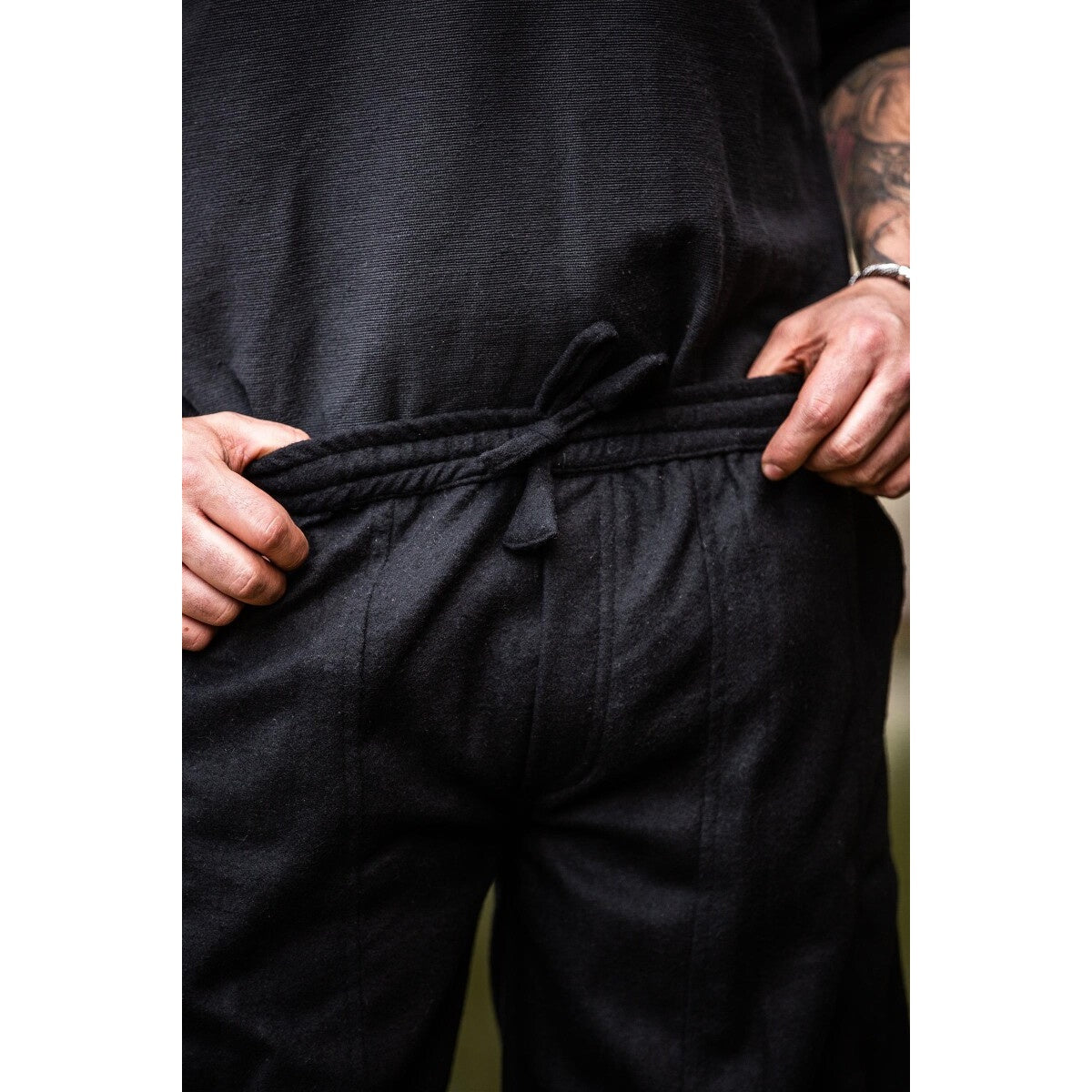 Imagen del producto Pantalón medieval de lana Jorgen negro