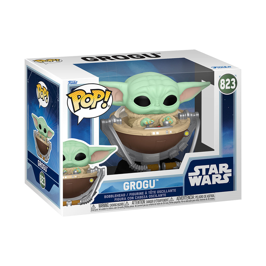 Imagen del producto Grogu en cochecito figura Funko Pop bobble-head - Star Wars The Mandalorian and Grogu