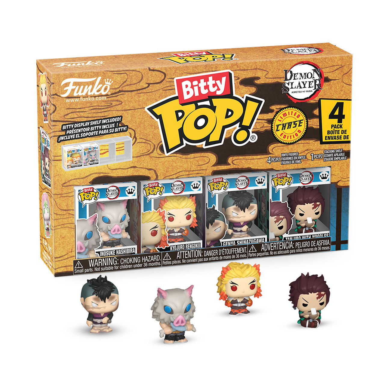 Imagen del producto Demon Slayer - Set de 4 figuras Funko Bitty Pop Serie 3