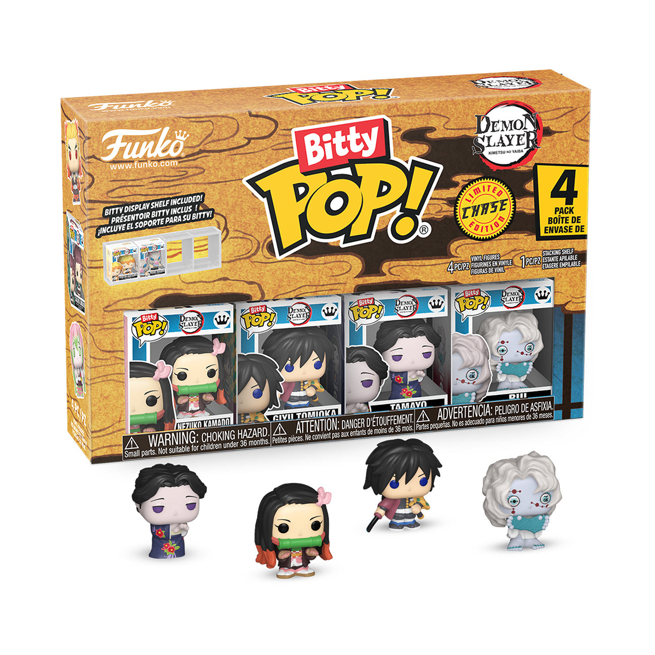 Imagen del producto Demon Slayer - Set de 4 figuras Funko Bitty Pop Serie 2