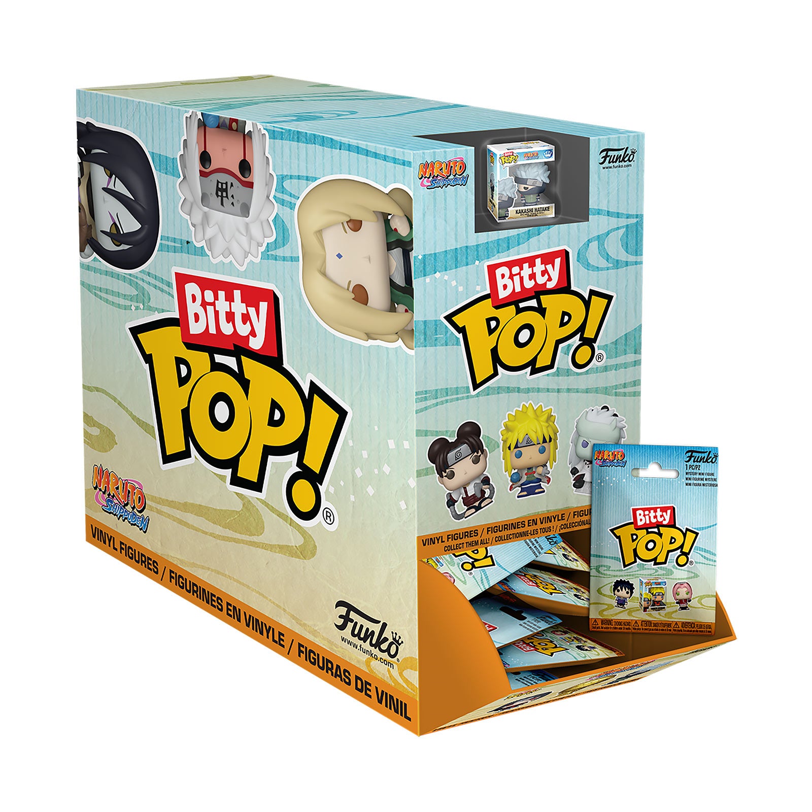 Imagen del producto Naruto Shippuden - Expositor Mystery Bitty Pop figuras Funko E1093599