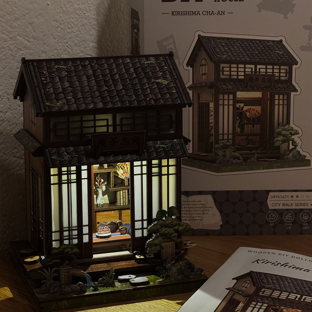 Imagen del producto CuteBee - Kirishima Cha-an casa en miniatura Book Nook maqueta