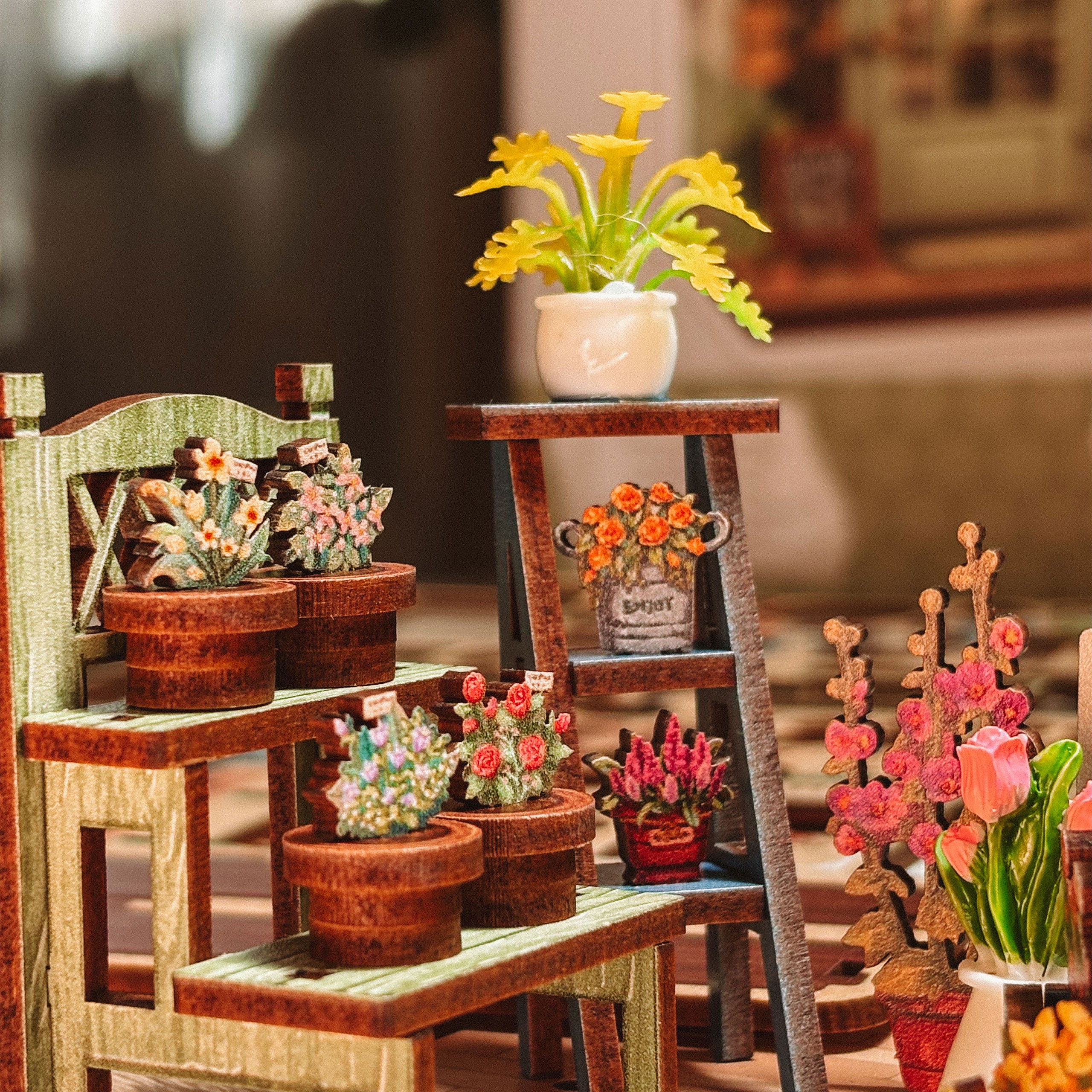 Imagen del producto CuteBee - Maqueta de casa en miniatura Book Nook Champs-Élysées Florist