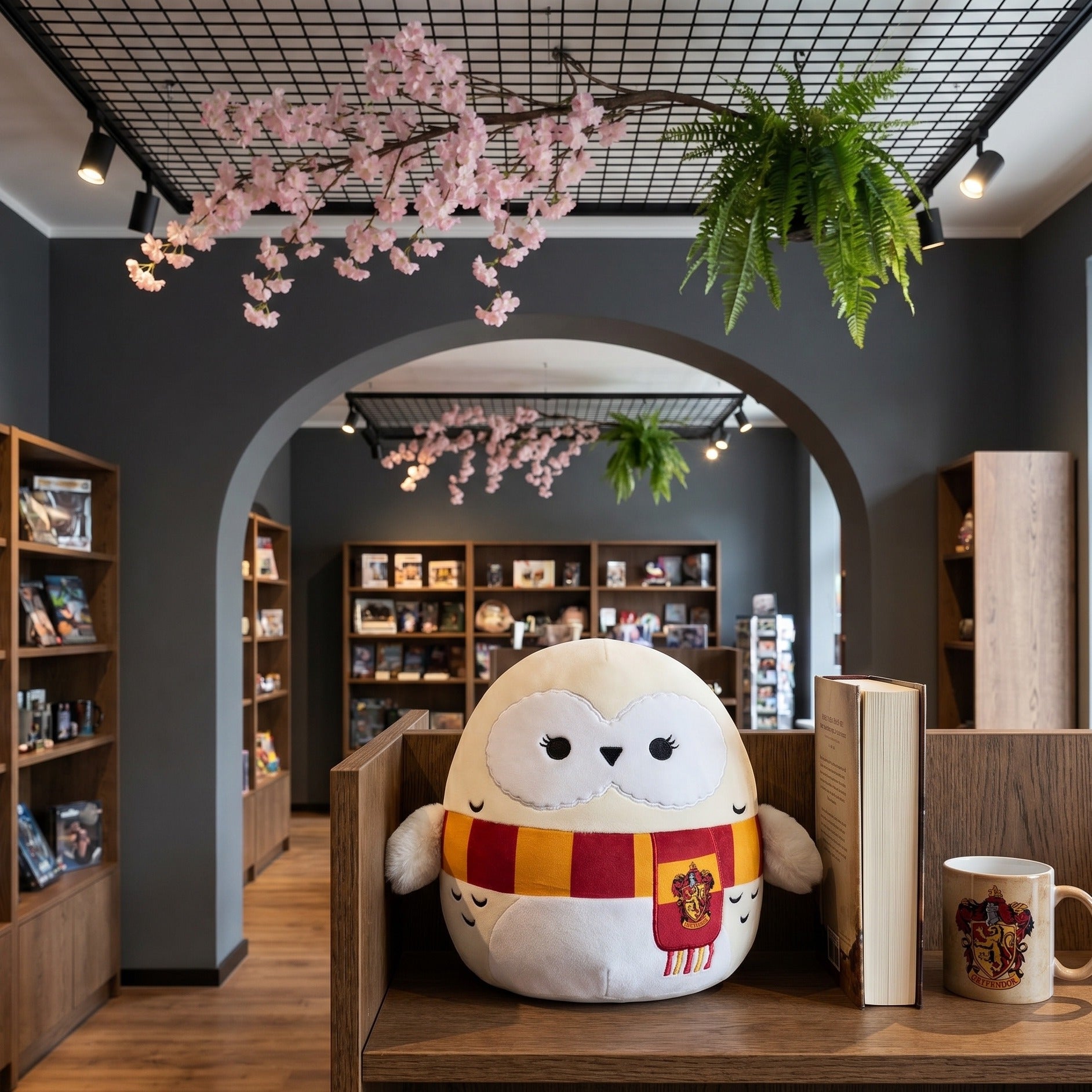 Imagen del producto Harry Potter - Figura de peluche Squishmallows Hedwig con bufanda