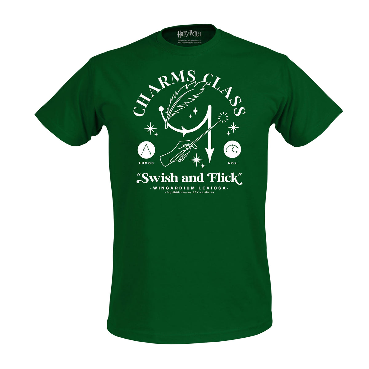 Imagen del producto Camiseta Hechizos Hogwarts verde - Harry Potter