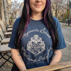 Imagen del producto Camiseta escudo Hogwarts azul - Harry Potter
