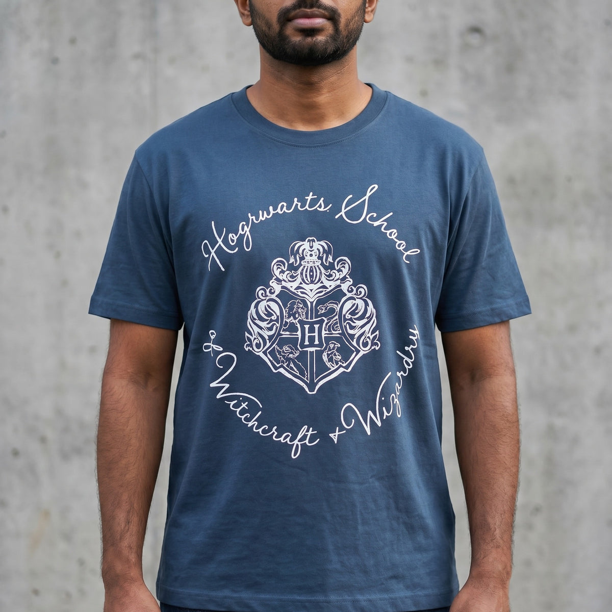 Imagen del producto Camiseta escudo Hogwarts azul - Harry Potter