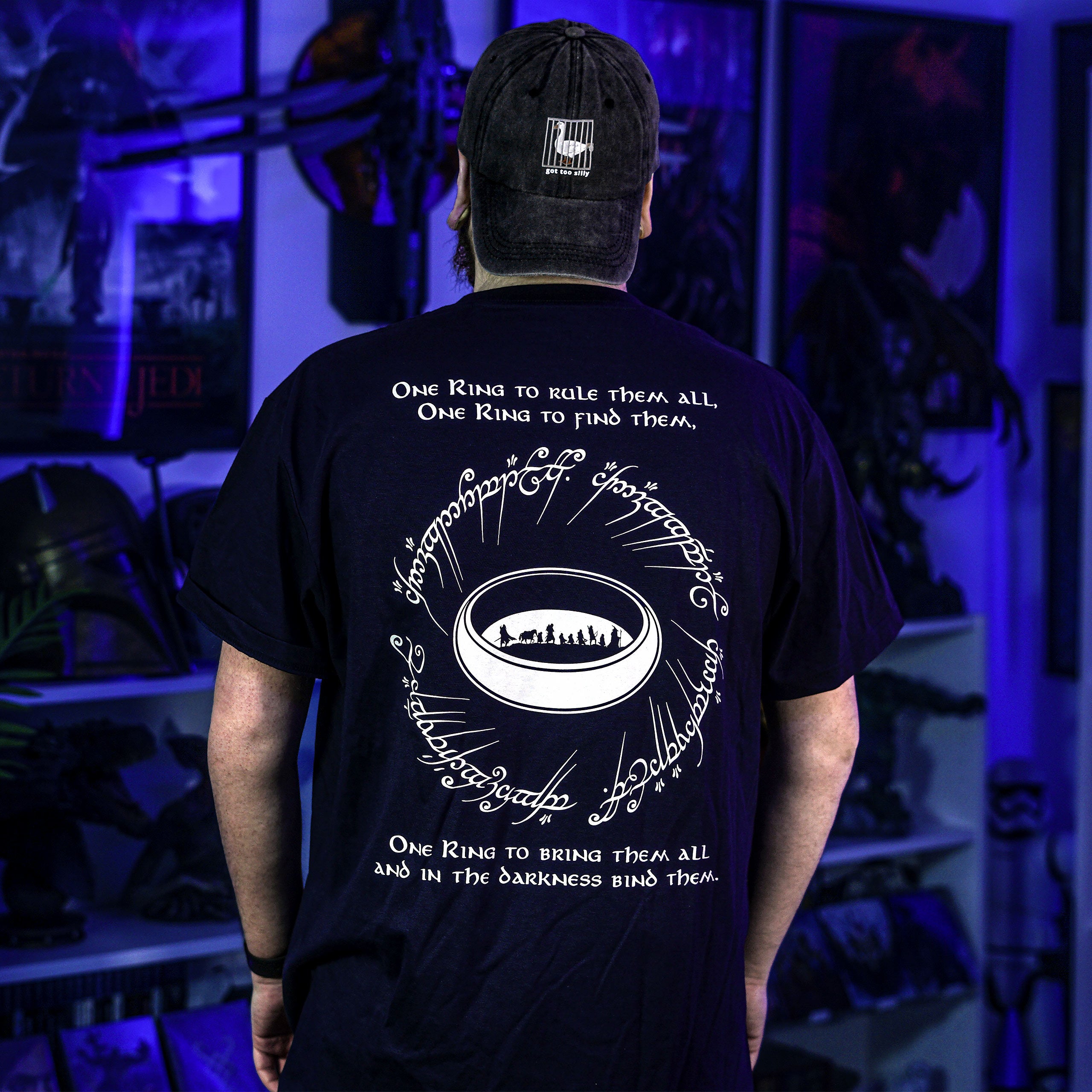 Imagen del producto Camiseta El Anillo Único azul - El Señor de los Anillos