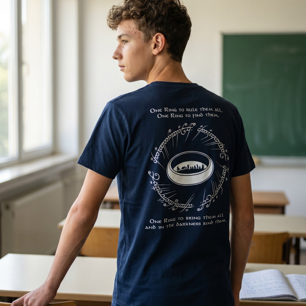 Imagen del producto Camiseta El Anillo Único azul - El Señor de los Anillos
