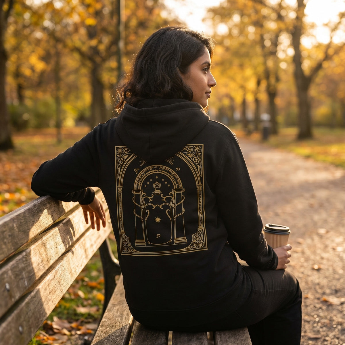 Imagen del producto Sudadera con capucha Puertas de Durin - El Señor de los Anillos