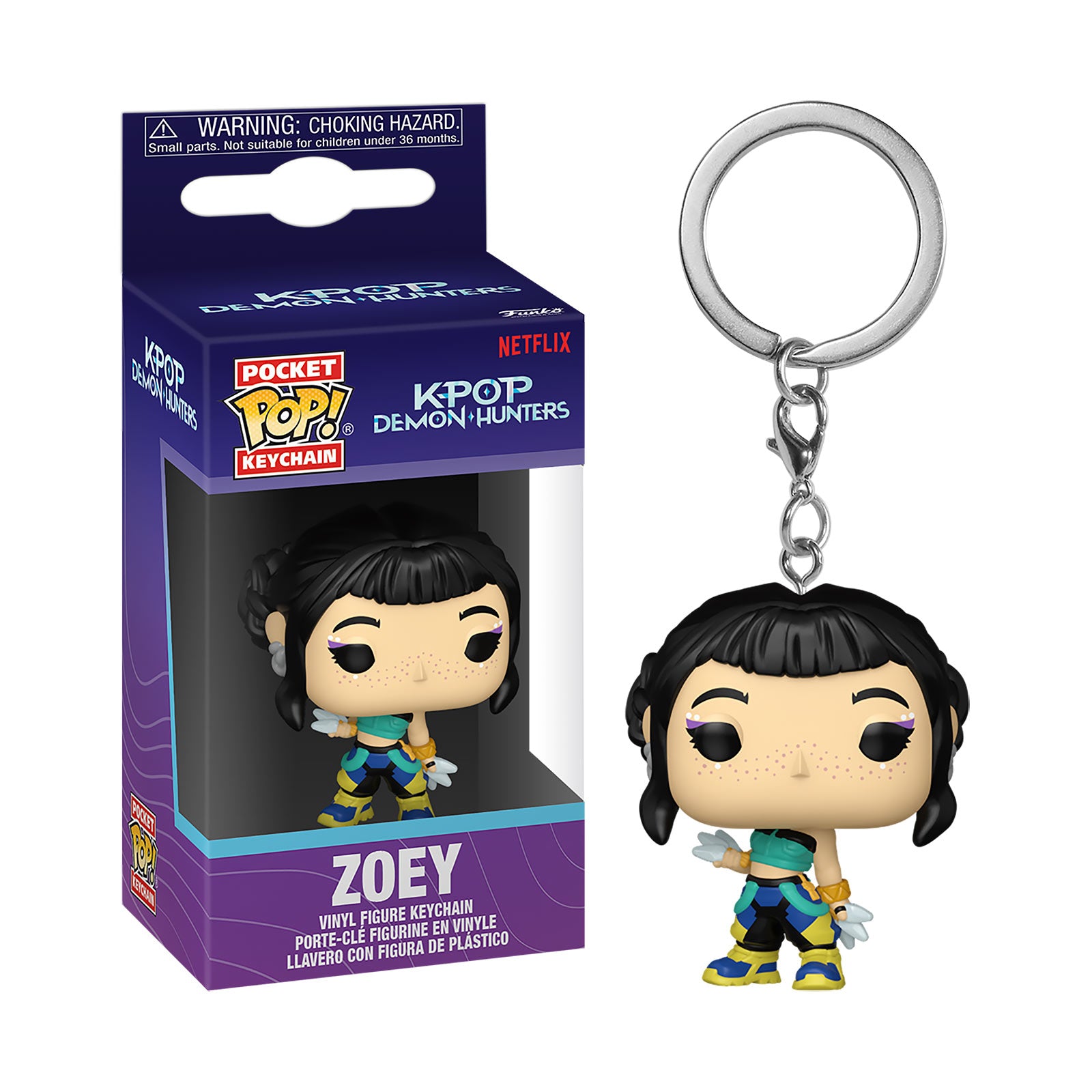 Imagen del producto KPop Demon Hunters - Llavero Zoey Funko Pop