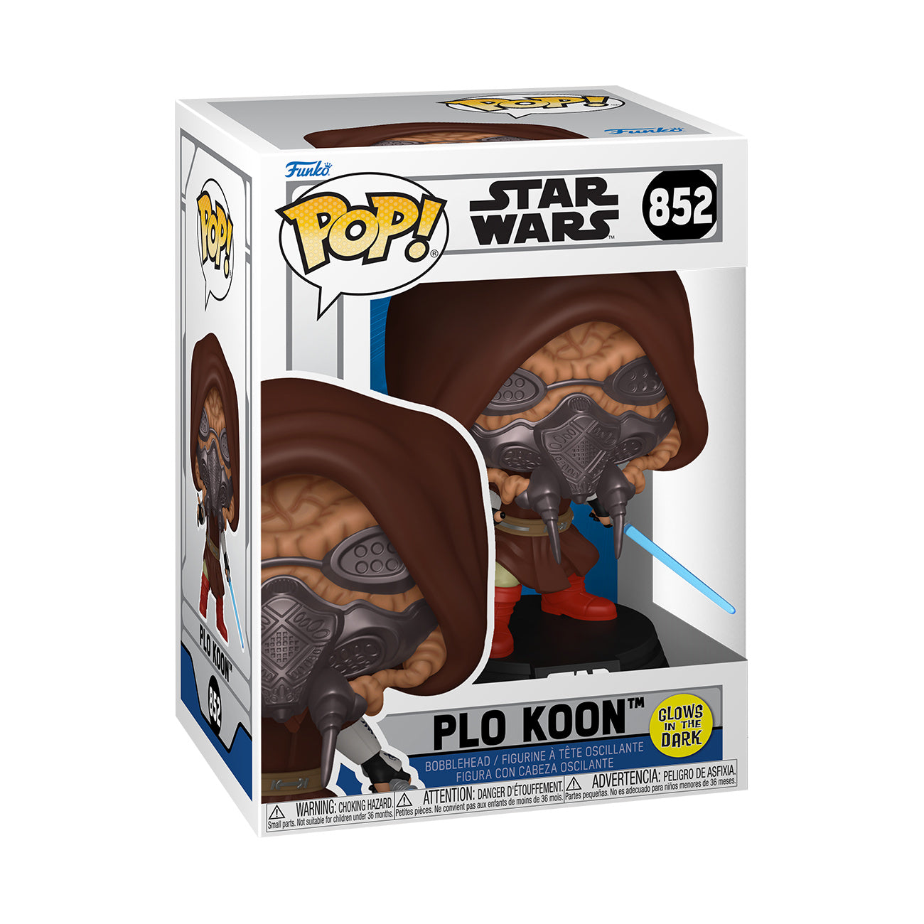 Product image Star Wars – Plo Koon Glow in the Dark Funko Pop Bobble-Head Figure