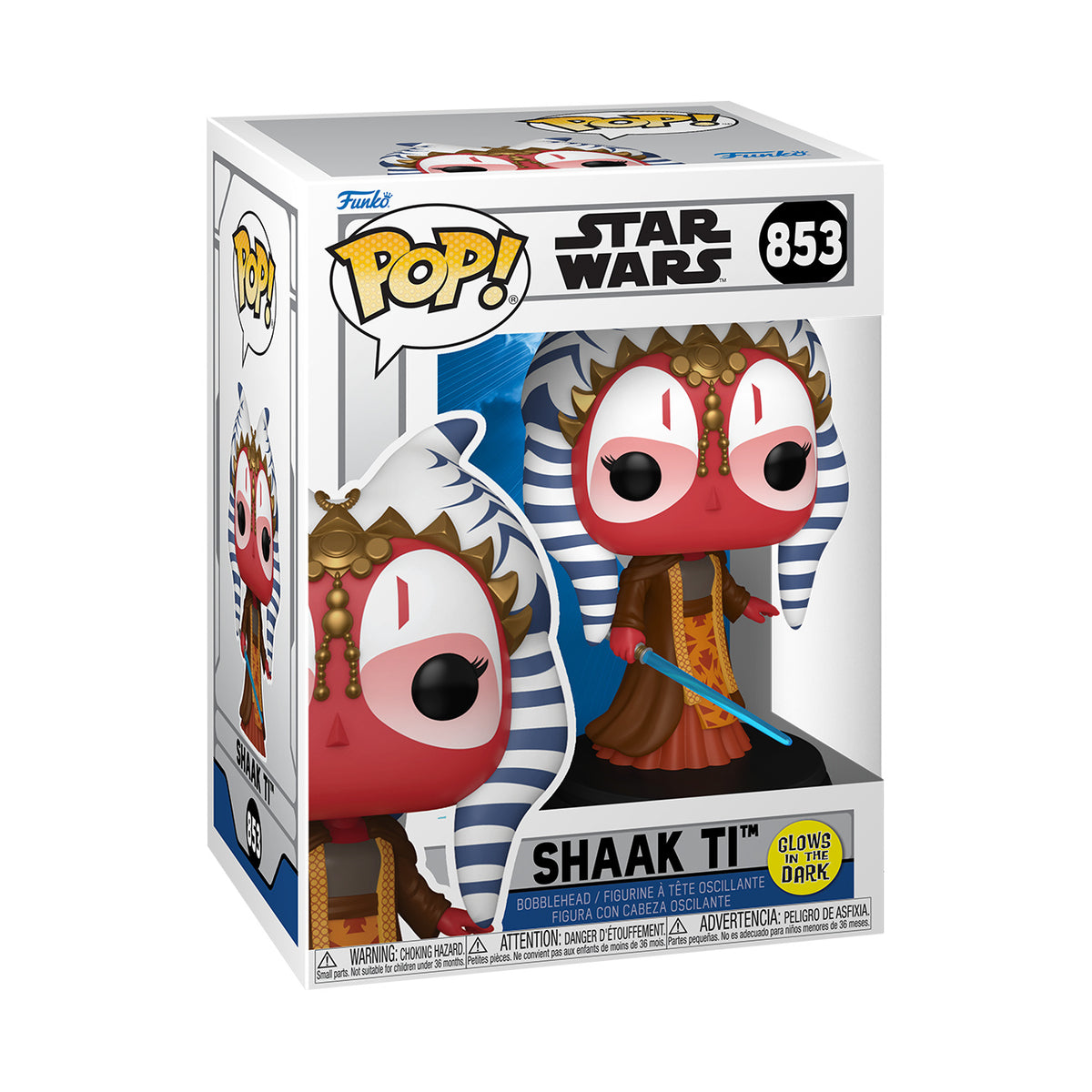 Imagen del producto Star Wars - Shaak Ti Glow in the Dark figura Funko Pop con cabeza oscilante