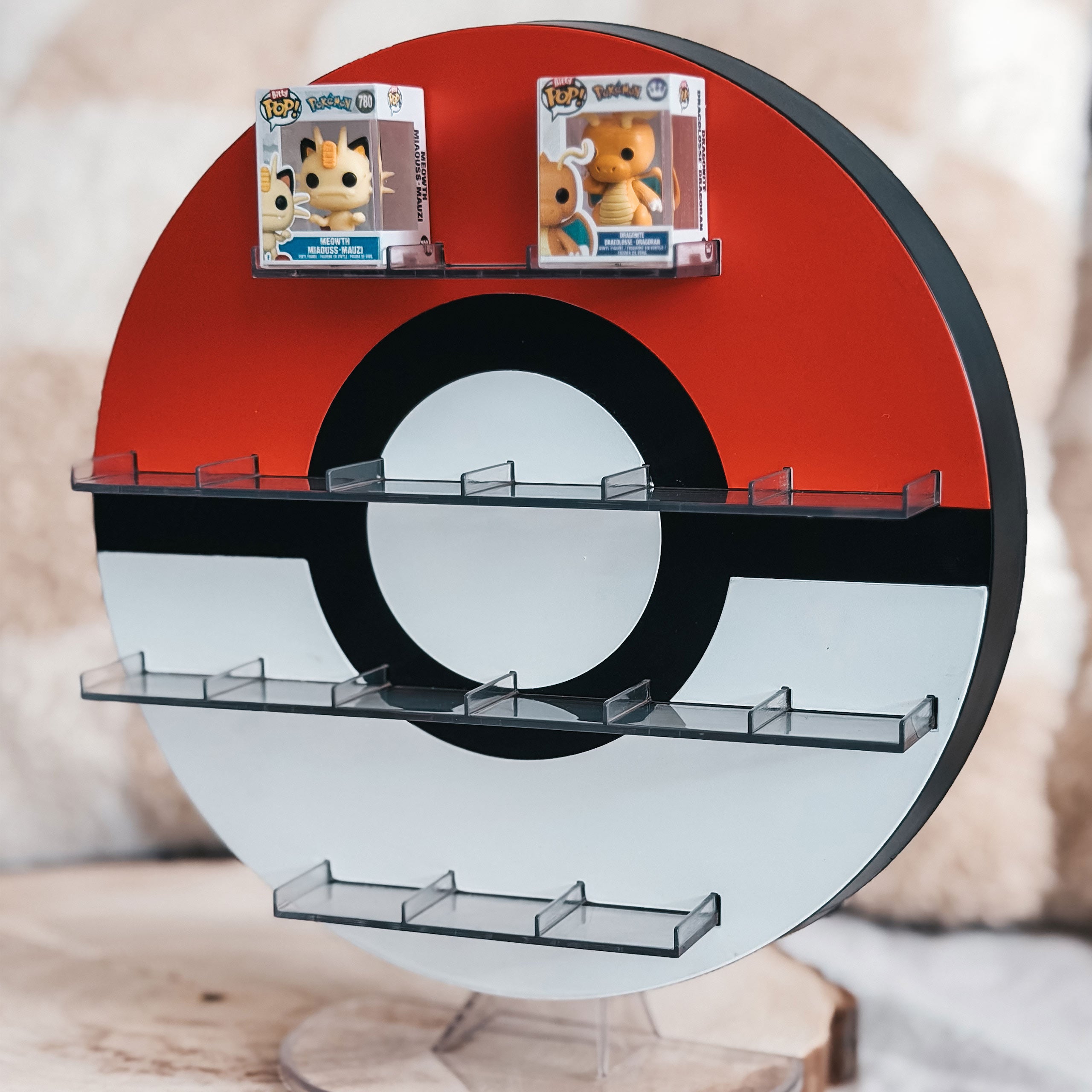 Imagen del producto Pokémon - Expositor Poké Ball Funko Bitty Pop con 2 figuras