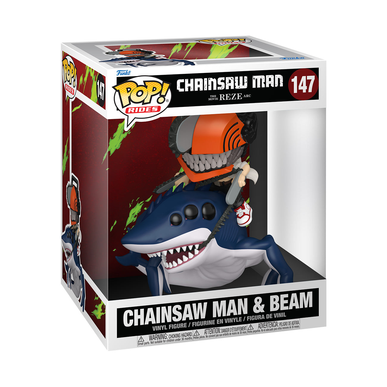 Imagen del producto Figura Funko Pop Ride de Chainsaw Man con Beam - Chainsaw Man