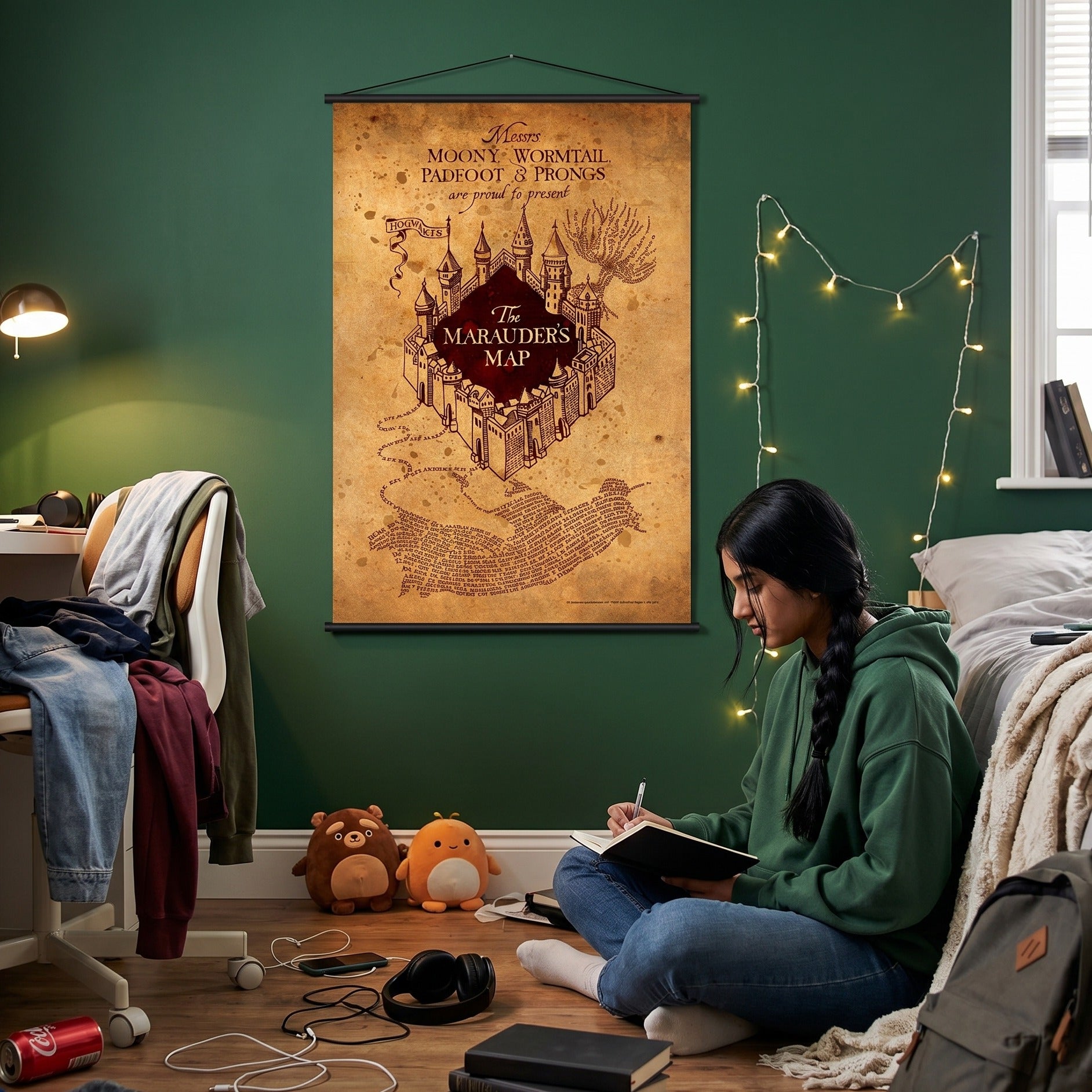 Imagen del producto Harry Potter - Mapa del Merodeador Wall Scroll