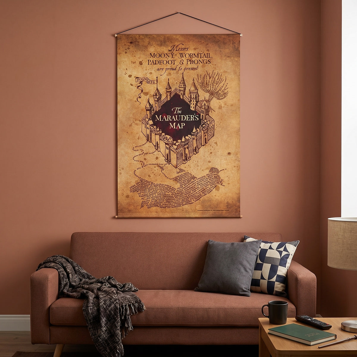 Imagen del producto Harry Potter - Mapa del Merodeador Wall Scroll