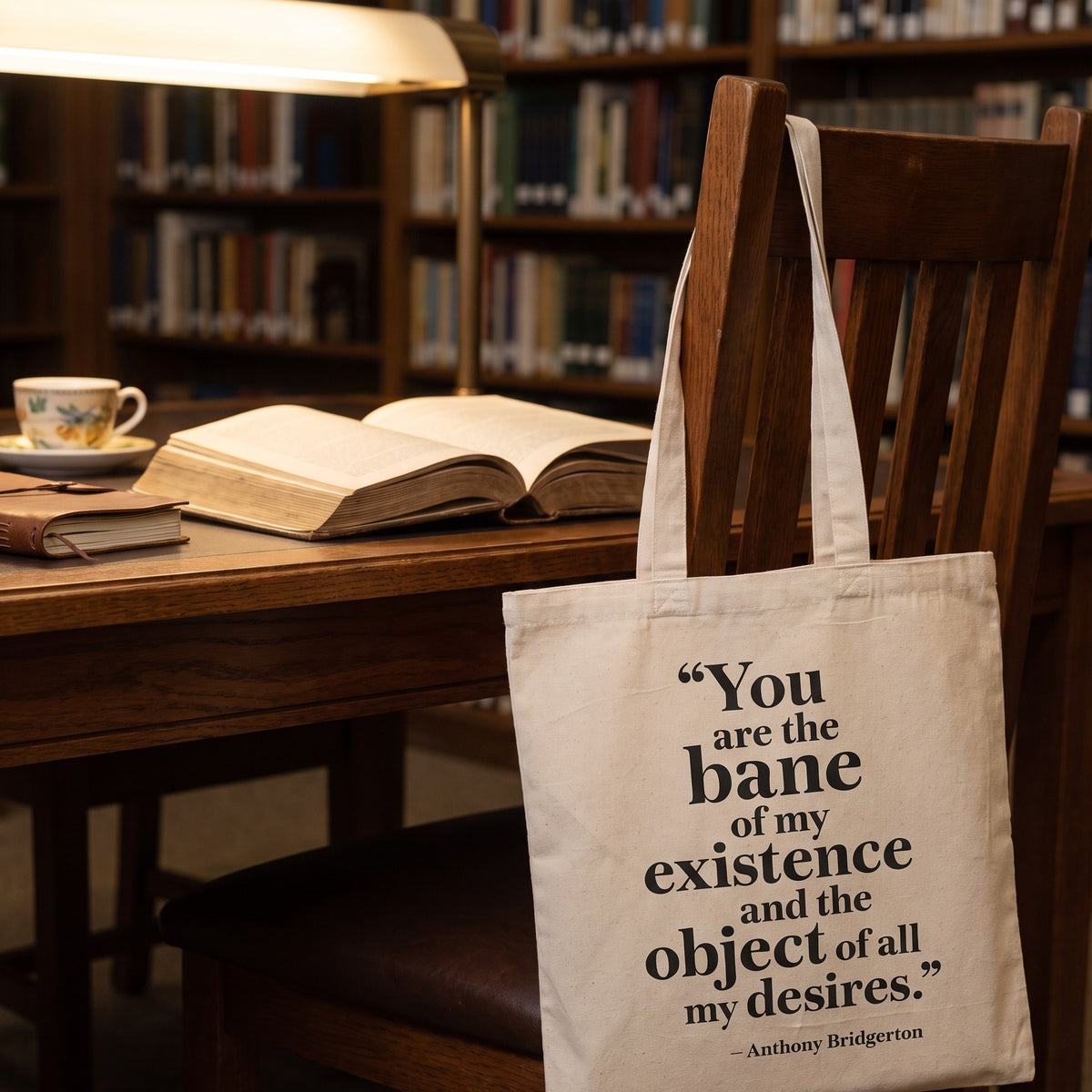 Imagen del producto Bolsa tote Bane of my Existence para fans de Los Bridgerton