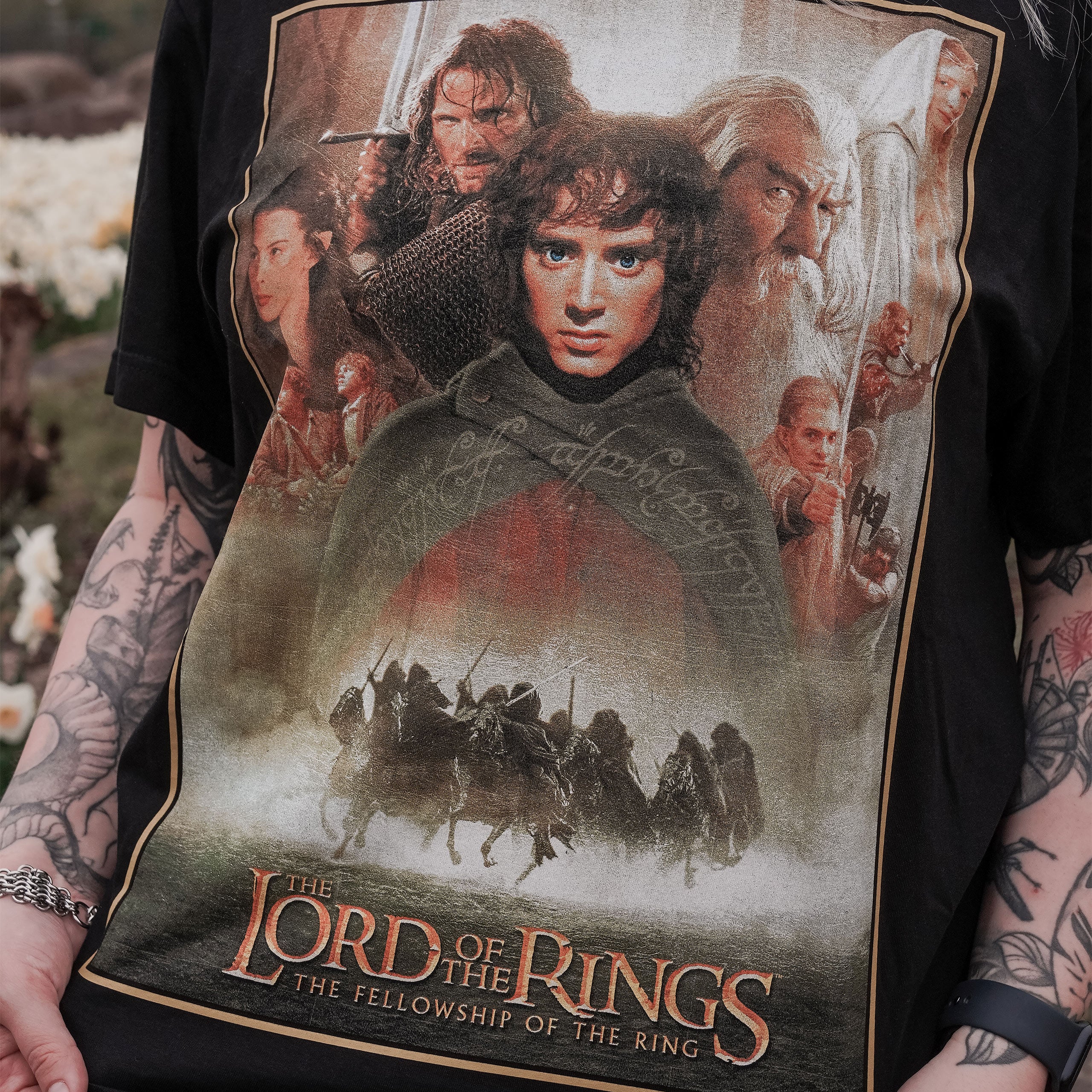 Imagen del producto Camiseta Póster La Comunidad del Anillo - El Señor de los Anillos