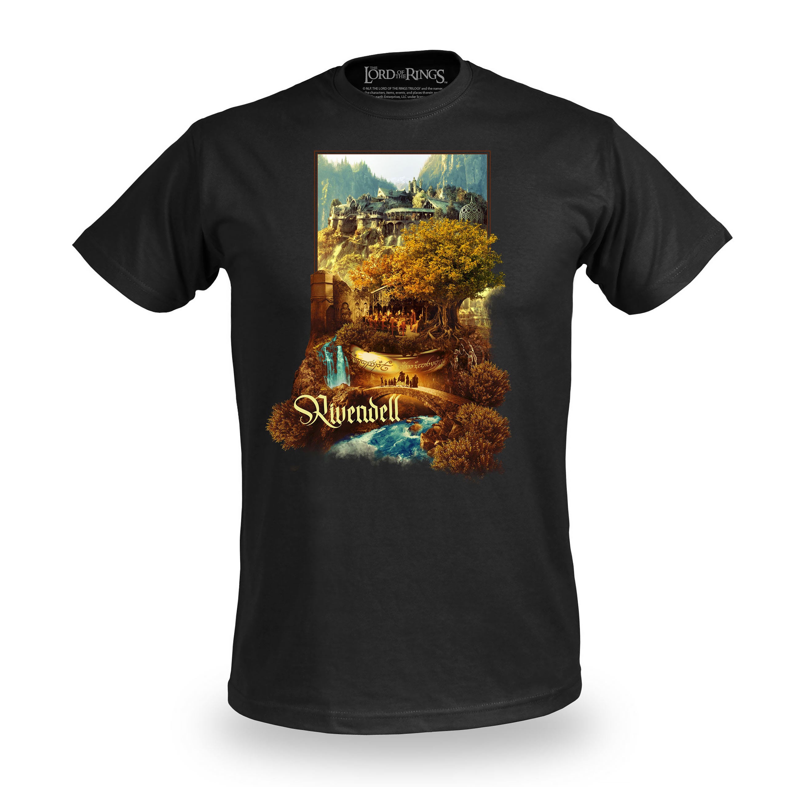 Imagen del producto Camiseta Rivendel negra - El Señor de los Anillos