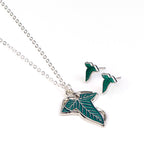 Imagen del producto El Señor de los Anillos - Set de joyería broche hoja en caja de regalo