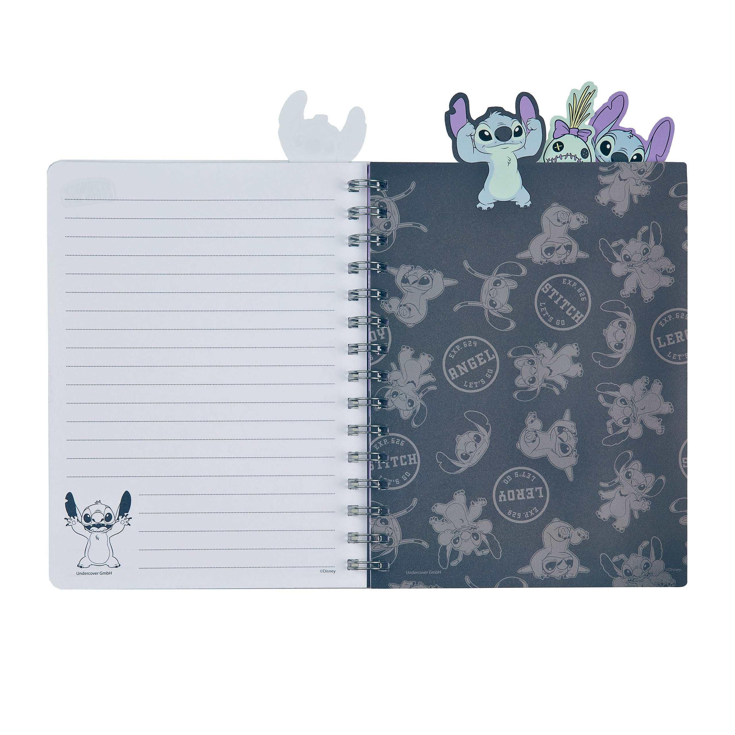 Imagen del producto Stitch Bloc de notas con espiral A5 - Lilo & Stitch