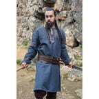 Imagen del producto Túnica vikinga medieval Freki azul grisáceo