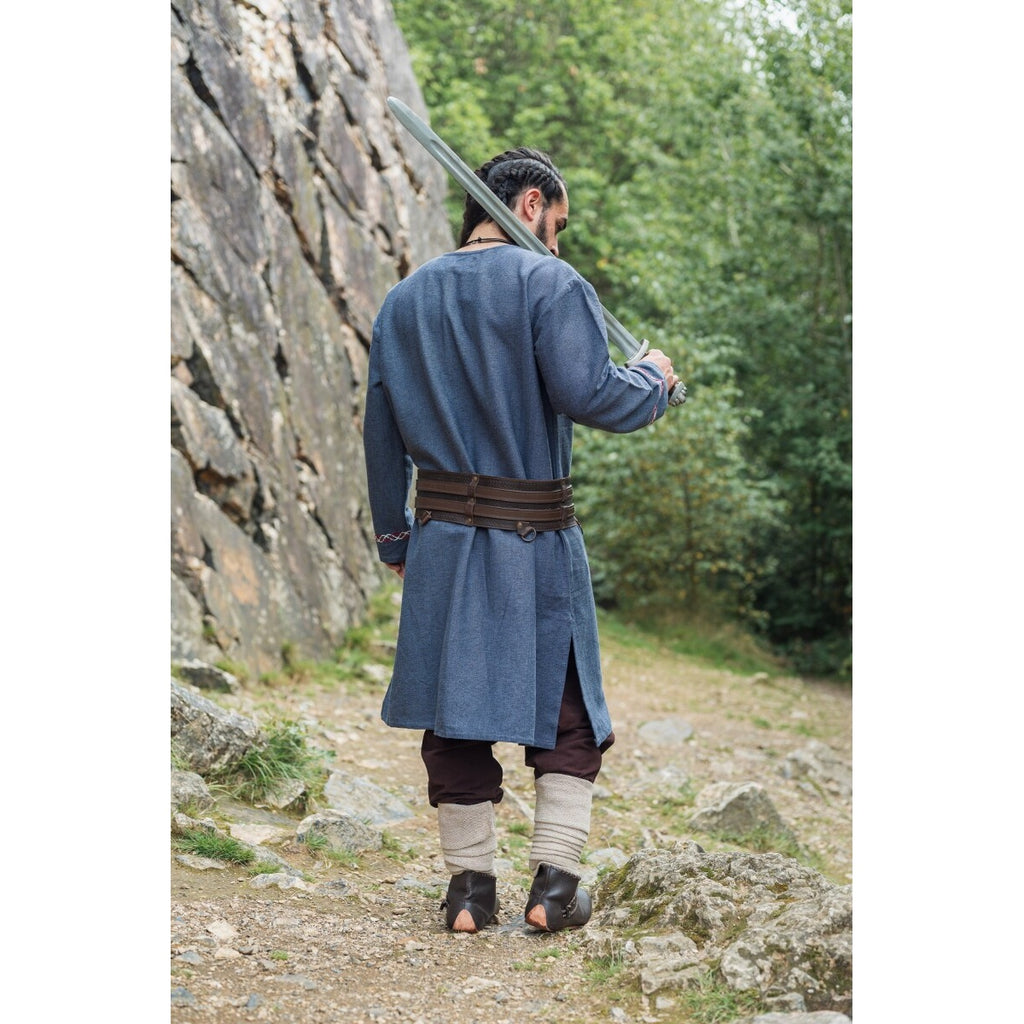 Imagen del producto Túnica vikinga medieval Freki azul grisáceo