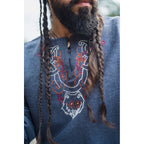 Imagen del producto Túnica vikinga medieval Freki azul grisáceo