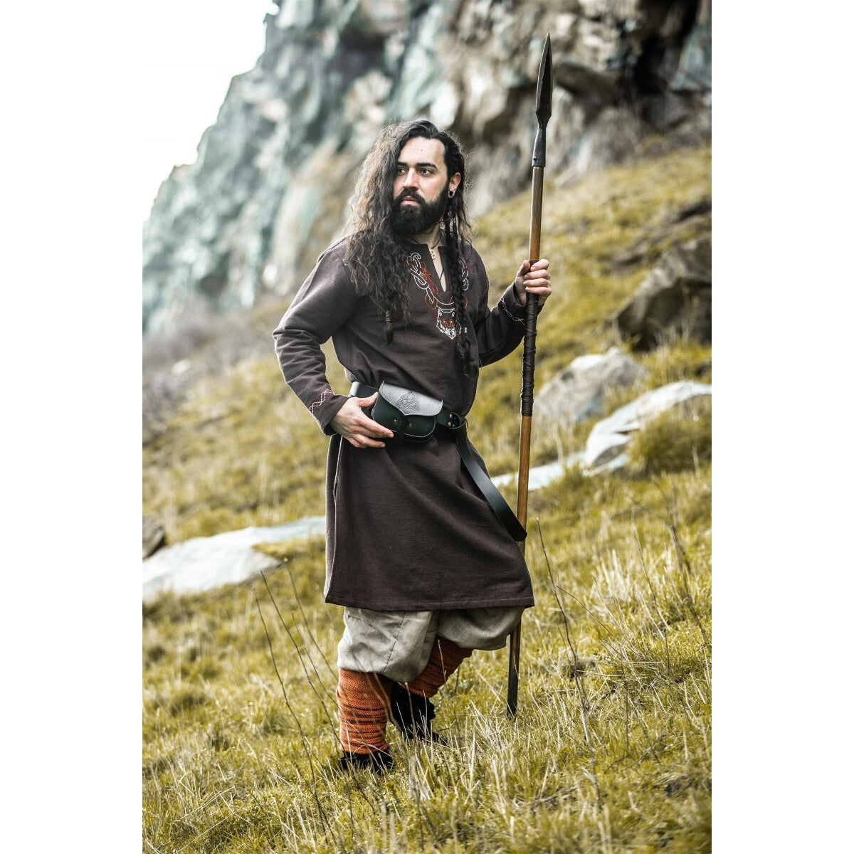 Imagen del producto Túnica vikinga medieval Freki marrón
