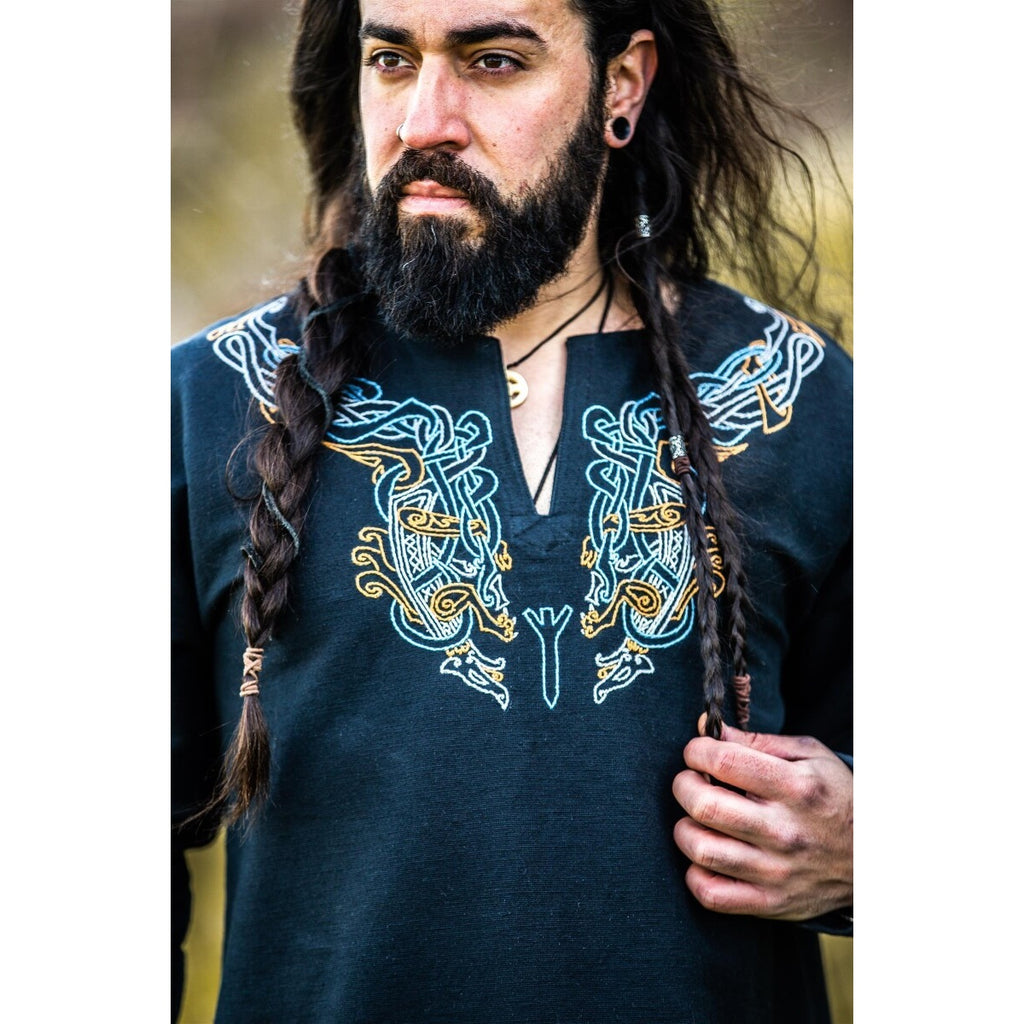 Imagen del producto Túnica vikinga medieval Snorri negra