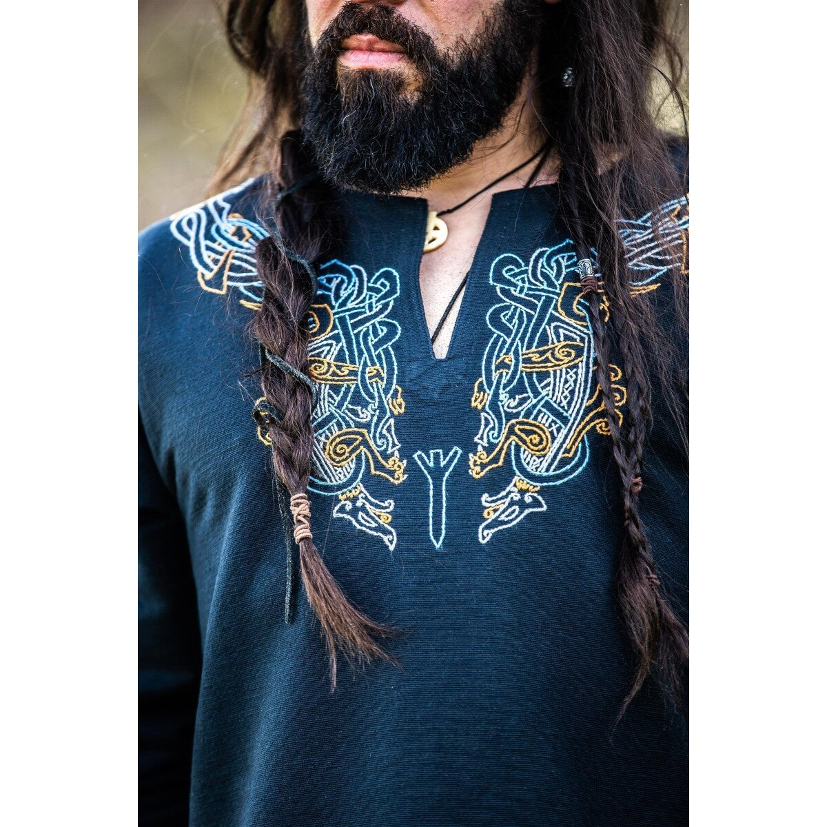 Imagen del producto Túnica vikinga medieval Snorri negra