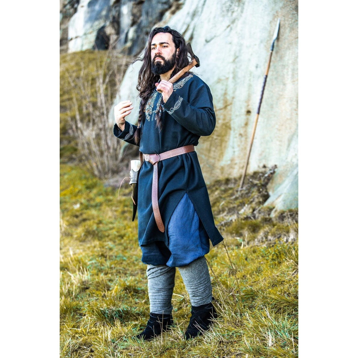 Imagen del producto Túnica vikinga medieval Snorri negra