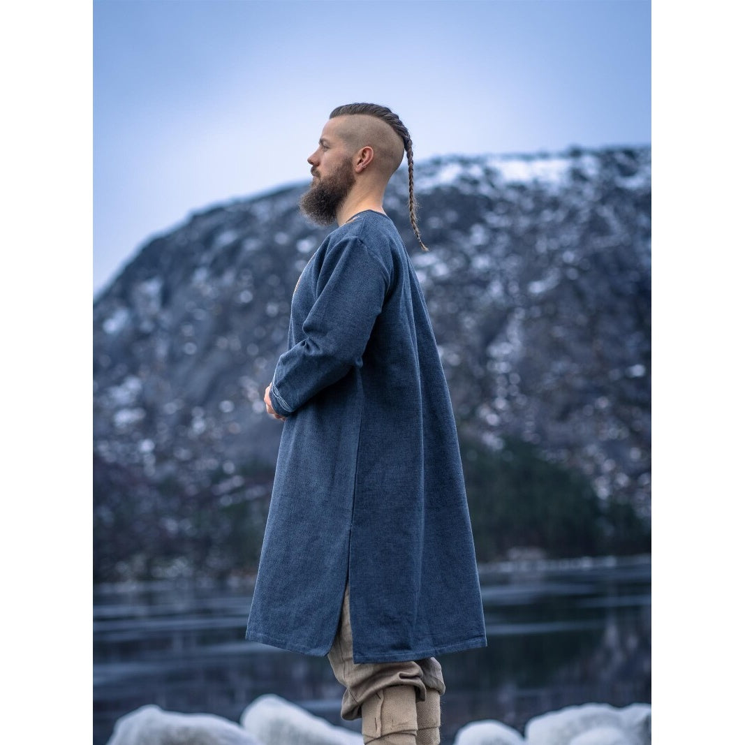 Imagen del producto Túnica vikinga medieval Snorri gris azulado