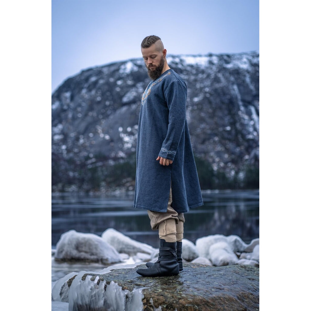 Imagen del producto Túnica vikinga medieval Snorri gris azulado