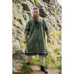 Imagen del producto Túnica vikinga medieval Rollo manga corta verde