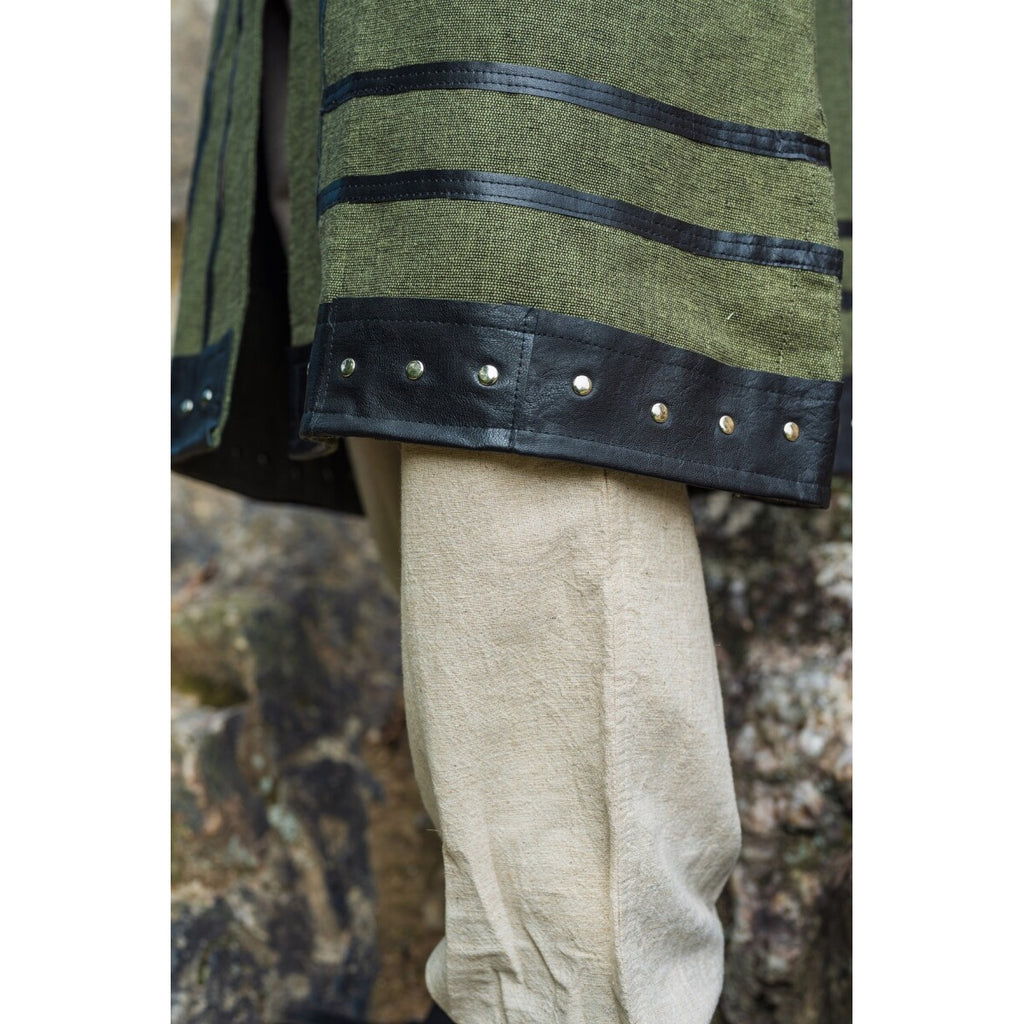 Imagen del producto Túnica vikinga medieval Rollo manga corta verde