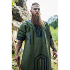 Imagen del producto Túnica vikinga medieval Rollo manga corta verde