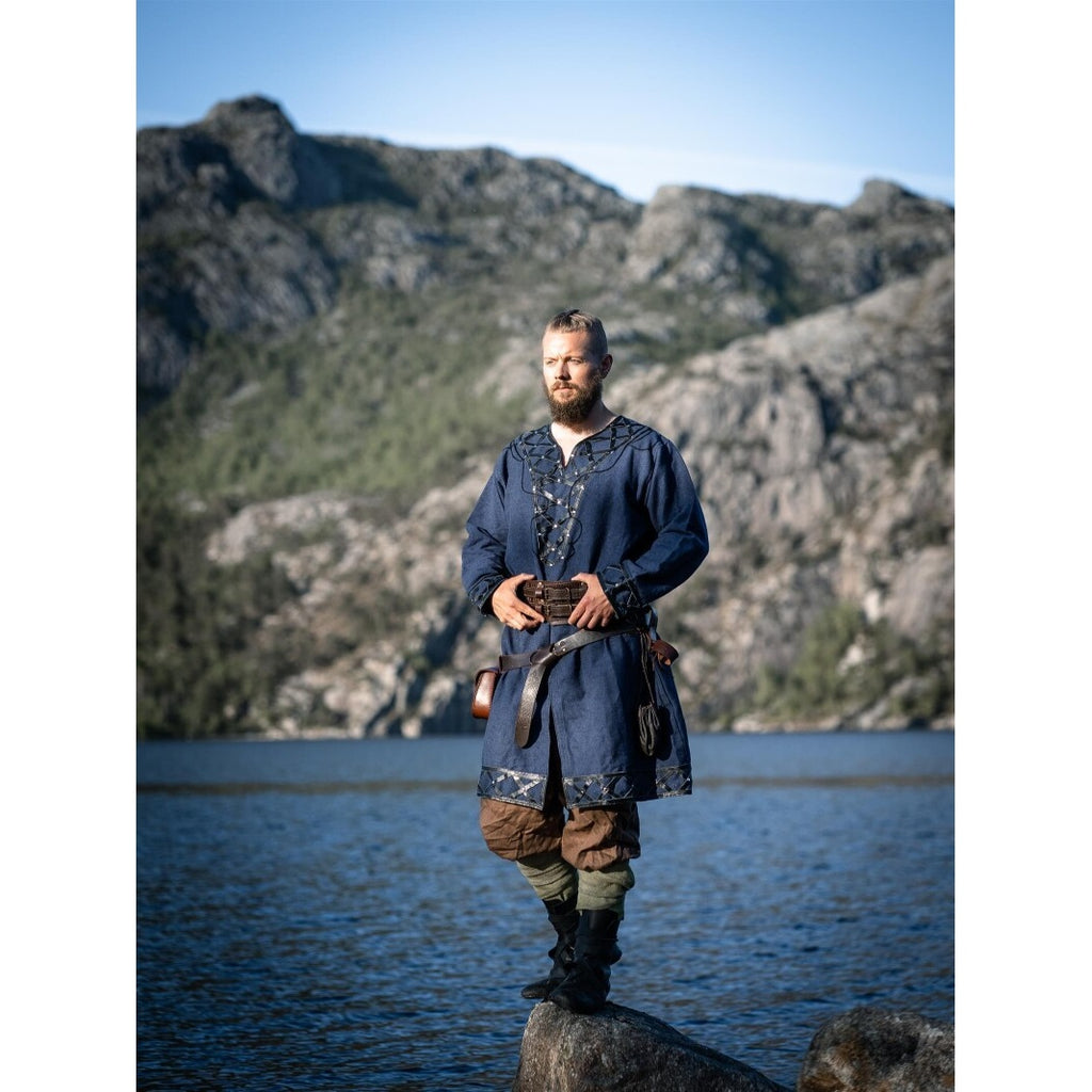 Imagen del producto Túnica vikinga medieval Erik azul oscuro