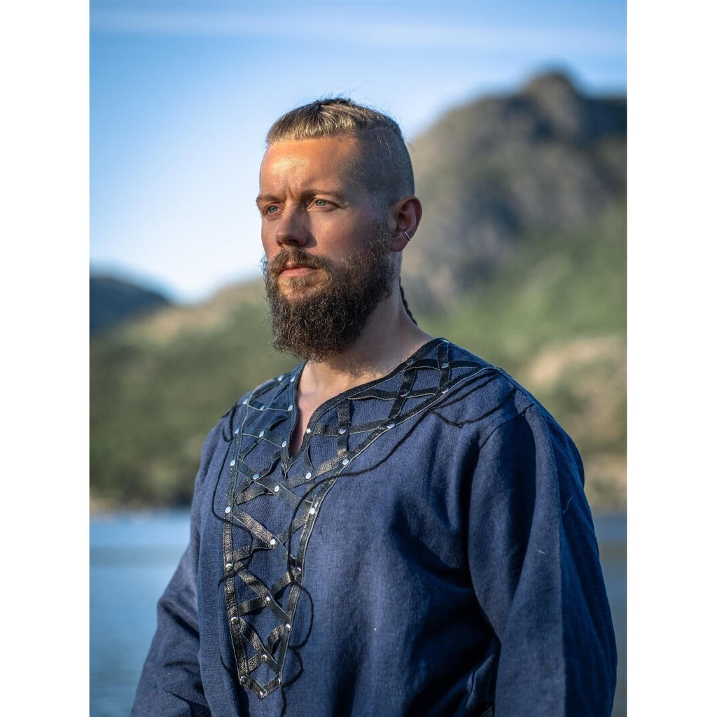 Imagen del producto Túnica vikinga medieval Erik azul oscuro