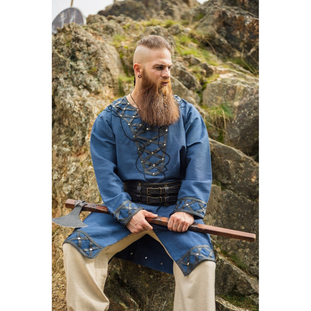 Imagen del producto Túnica vikinga medieval Erik azul oscuro
