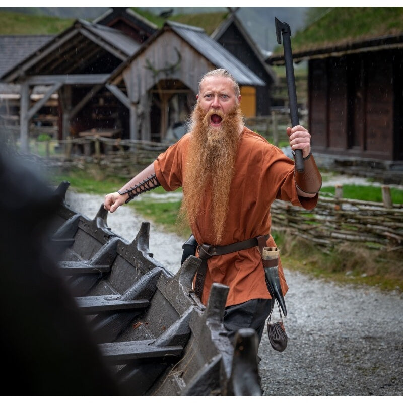 Imagen del producto Túnica medieval de manga corta Olaf rojo ladrillo